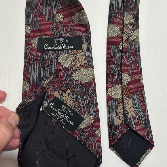 Countess Mara Paisley and Abstract Patterned Ties Set of 2. - Picture 7 of 10